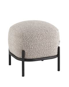 Пуф Stool Group Стоун vd-pf-stone-tr-beige серо-бежевый, букле