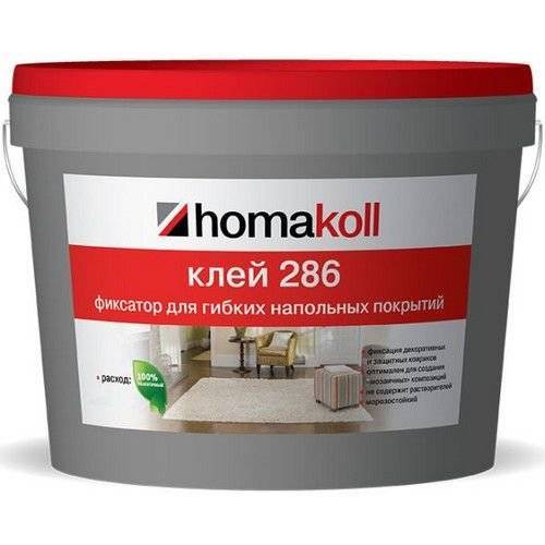 Клей-фиксатор для гибких напольных покрытий Homakoll 286 (10 кг)