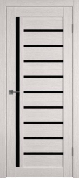 Межкомнатная дверь Владимирская Фабрика Дверей Atum 11 Bianco стекло Black Gloss 600x2000