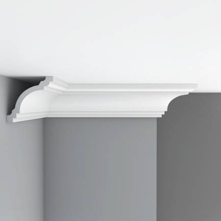 Плинтус потолочный гладкий DECOMASTER 96275 240x14.2x14