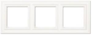 Рамка 3-постовая Jung ECO Profi Deco EPD483WW Белый