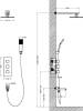 Душевой комплект Timo Tetra-Thermo SX-0199/03SM черный, С ВНУТРЕННЕЙ ЧАСТЬЮ фото 6