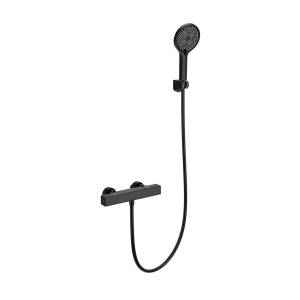 Смеситель для душа Wonzon & Woghand WW-B2016-A-MB термостатический, черный матовый