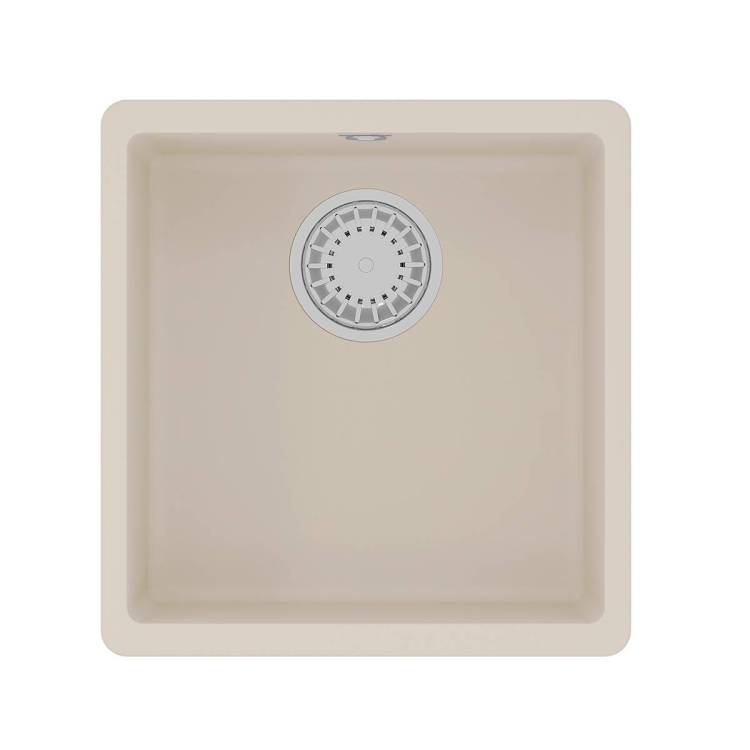Кухонная мойка Lemark SINARA 400-U 9910066 подстольного монтажа из кварцгранита шампань