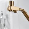 Смеситель для кухни Maretti Eleganza Gold ENG31RGF13 с гибким изливом и подключением фильтра, золотой сатин фото 4