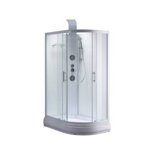 Душевая кабина Taliente TA-128CW(L) профиль белый, стекло прозрачное, 120x80x220