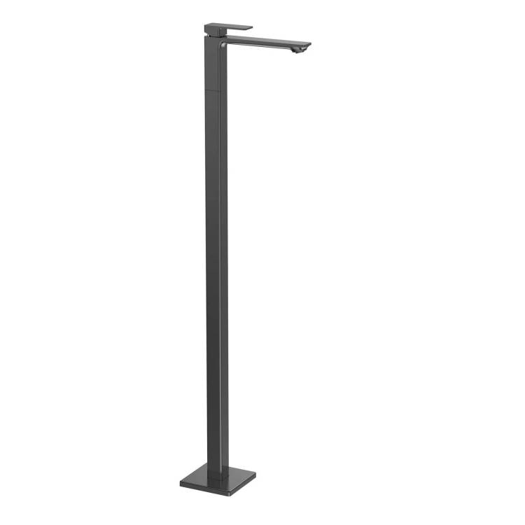 Смеситель для раковины AQUAme Savona AQM6811MB напольный, черный матовый