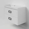 Тумба под раковину La Fenice Cubo Twin Bianco 100 белый матовый