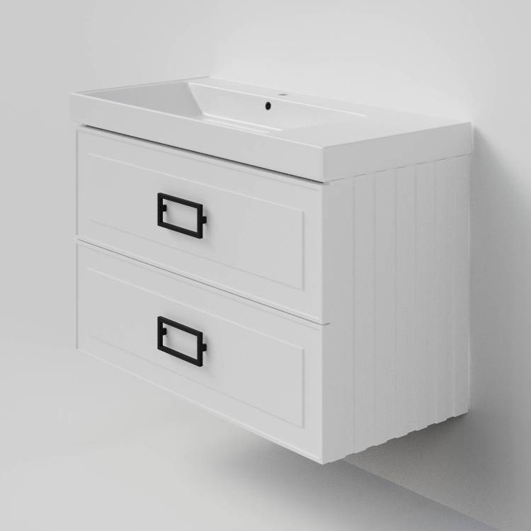 Тумба под раковину La Fenice Cubo Twin Bianco 100 белый матовый