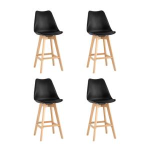 Набор из 4 барных стульев Stool Group Frankfurt Y815A-75CM black X4 черный