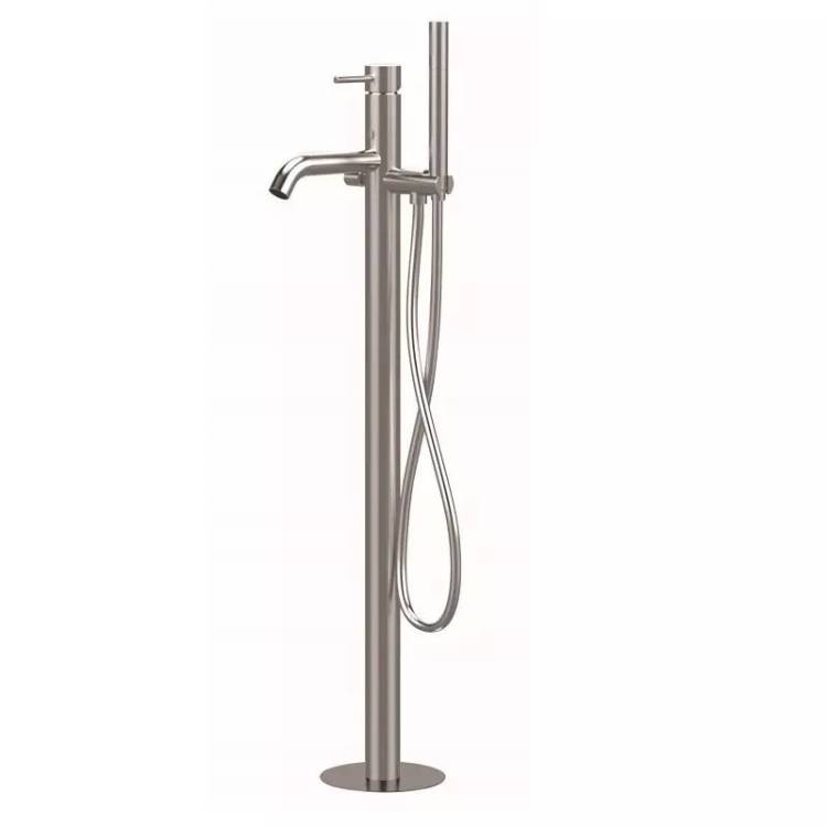 Смеситель для ванны и душа Remer X Style Inox SSX08 напольный, нержавеющая сталь