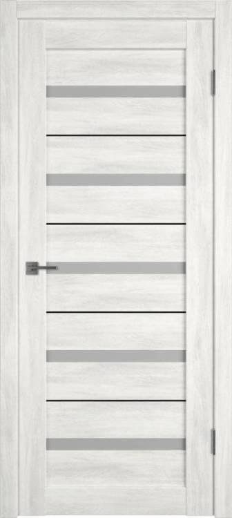 Межкомнатная дверь Владимирская Фабрика Дверей Atum Al 7 Nord Vellum стекло White Cloud BM 600x2000
