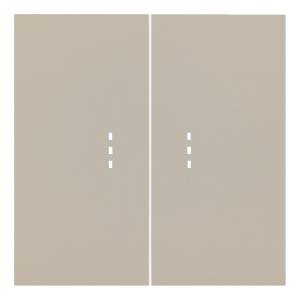 Клавиши двухклавишного выключателя с подсветкой Rikett 35612 LT латте