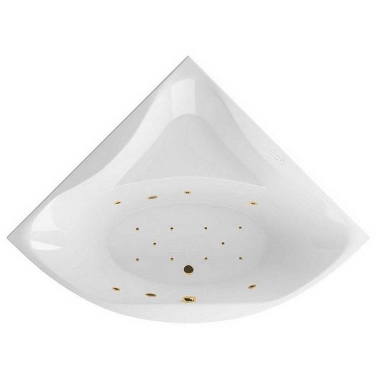 Акриловая ванна Excellent Glamour RELAX WAEX.GLA15.RELAX.GL 150x150 золото