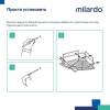 Полка Milardo Grid GRICC1CM44 25.5см, хром фото 6
