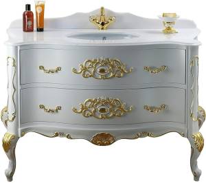 Тумба с раковиной Migliore Virginia 139 lacatto bianco