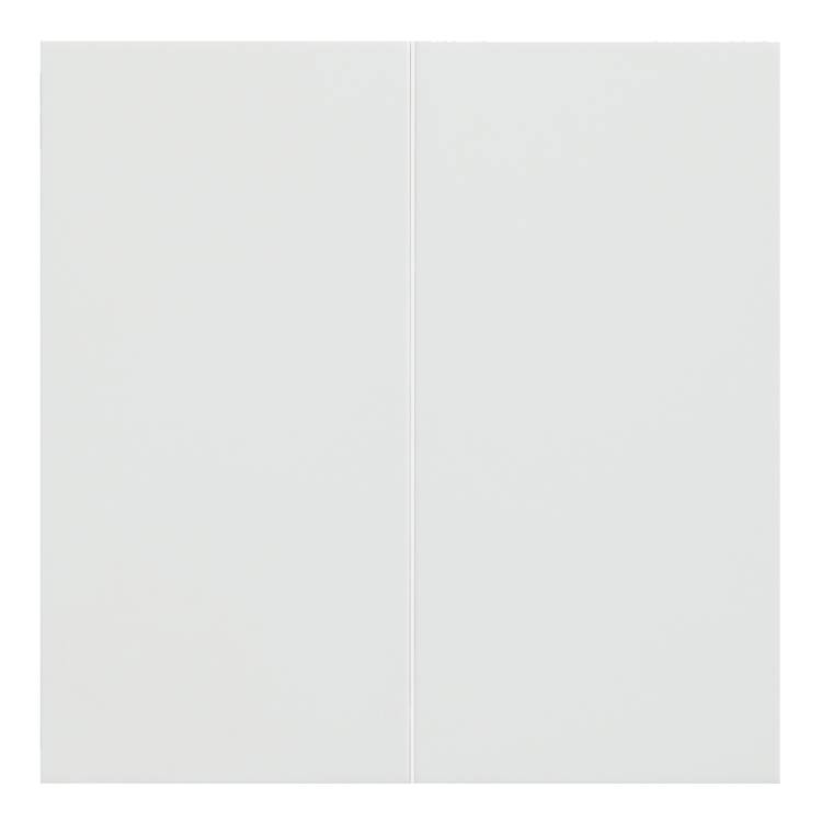 Клавиши двухклавишного выключателя Rikett 35611 MW белый сатин