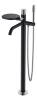 Смеситель для ванны Boheme Stick 129-BCR.2 напольный, Black Touch Chrome