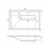 Раковина Uperwood Lotus 35480000000 белая матовая, 80x50 фото 6