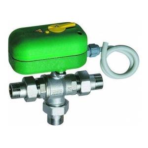 Кран шаровой сервоприводный 3-x ходовой с ручной деблокировкой FAR 3-х ход. зон. шар.кран с серв. и ручн. деблок. 220 В, 1 , НР