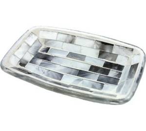 Мыльница Bath Plus Vetro W-GL0333AA-SD белый, серый