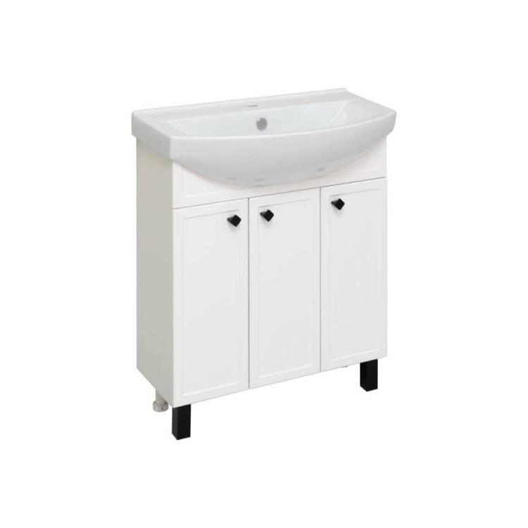 Тумба с раковиной Runo Римини 75 00-00001255 70.4x80 белый
