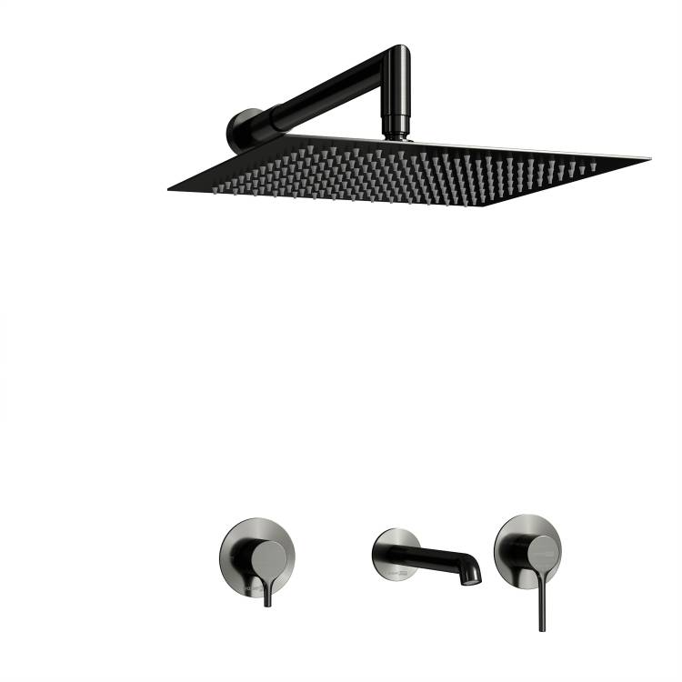 Душевой комплект Wasserkraft Rhein (Рейн) 9951.99DVR2.019.118.443GR графит