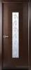 Межкомнатная дверь шпонированная Классика люкс, остеклённая, венге 900x2000