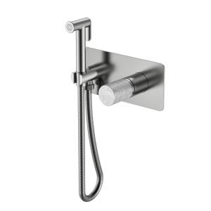 Гигиенический душ Boheme Stick 127-NB-MR-GR Nickel Brush Marble Grey