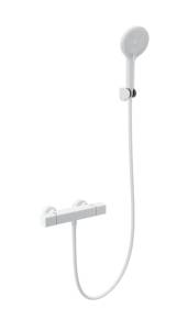 Смеситель для душа Wonzon & Woghand WW-B2016-A-MW с термостатом, белый матовый