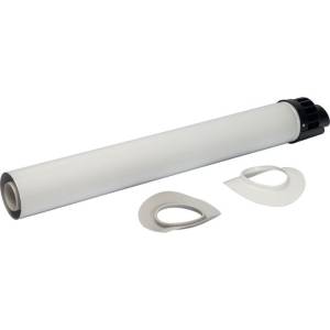 Конденсационная труба Stout участок для прохода через стену с манжетами и оголовком 854 мм DN60/100 м/п PP-FE