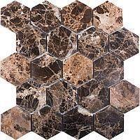 Мозаика Starmosaic Wild Stone Jmst6303P Hexagon Dark Emperador Polished 28.2x26
