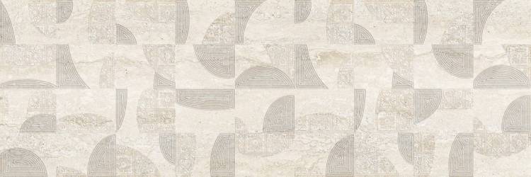 Декор Beryoza Ceramica Травертин 2 кремовый 25x75