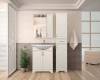 Шкаф-пенал Style Line Олеандр-2 36 Люкс, рельеф пастель фото 2