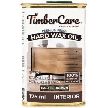 Защитное масло с твердым воском TimberCare Hard Wax Oil Темно-коричневый/Castle Brown 0.175 л