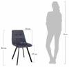 Набор из 2 стульев Bradex Home Easy FR 0735P тёмно-коричневый с ножками под дерево фото 6