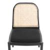 Стул Tetchair Freya 24410 черный, дерево вяз, ротанг, ткань лён фото 6