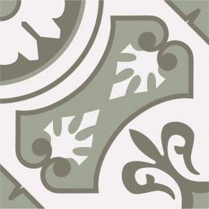 Керамогранит Smile Tile Эклектика Пальмира зеленый 20x20
