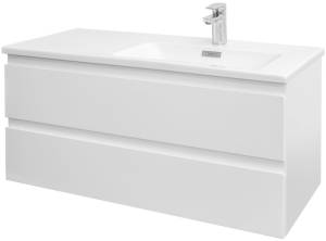 Тумба с раковиной Jacob Delafon Madeleine 100 R белый матовый