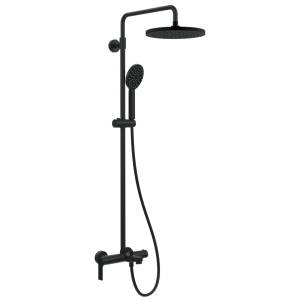 Душевая система Remer Energy EY34A8MPMD25NO черная матовая, с изливом