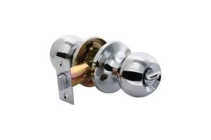 Дверная ручка Rucetti HK-01 WC PC с фиксатором полированный хром