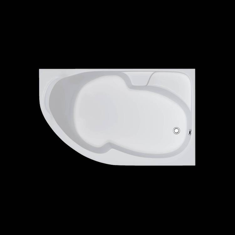 Акриловая ванна Marka One Diana 170x105 01ди1710п правая, белая, с каркасом