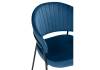 Стул на металлокаркасе Woodville Лео 672327 синий (H-58) / черный фото 6