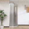 Душевой уголок Vincea City VSQ-5CT900MT 900x900, профиль хром, стекло текстурное фото 4