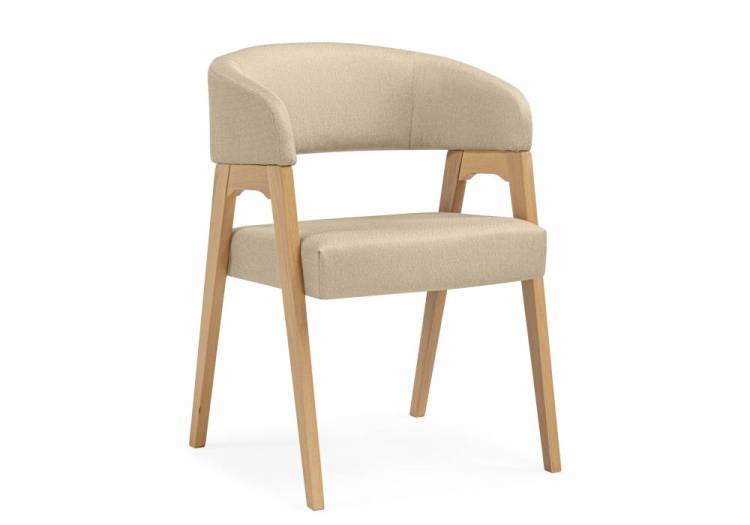 Деревянный стул Woodville Невада 1 664665 натуральное дерево / ткань 135