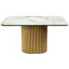 Стол Bradex Home Festa RF 0805 керамогранит calacatte gold, золото 140x85x77 фото 2