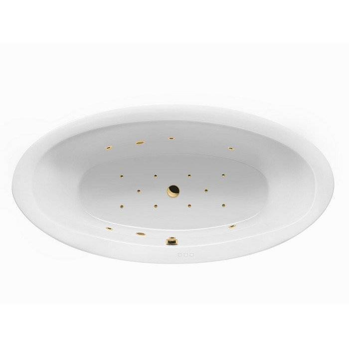 Акриловая ванна Excellent Lumina RELAX WAEX.LUM19.RELAX.GL 190x95 золото