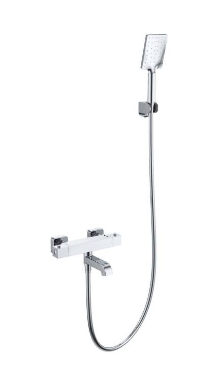 Смеситель для ванны Wonzon & Woghand WW-B2026-A1-CR с душем и термостатом, хром