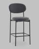 Стул полубарный Stool Group Бриф DD AV 477-C89-9005 (PP) темно-серый, велюр фото 2