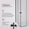 Душевой уголок Am.Pm X-Joy W94G-403-8080-BT1K профиль черный матовый, стекло прозрачное, 80x80x190 фото 6